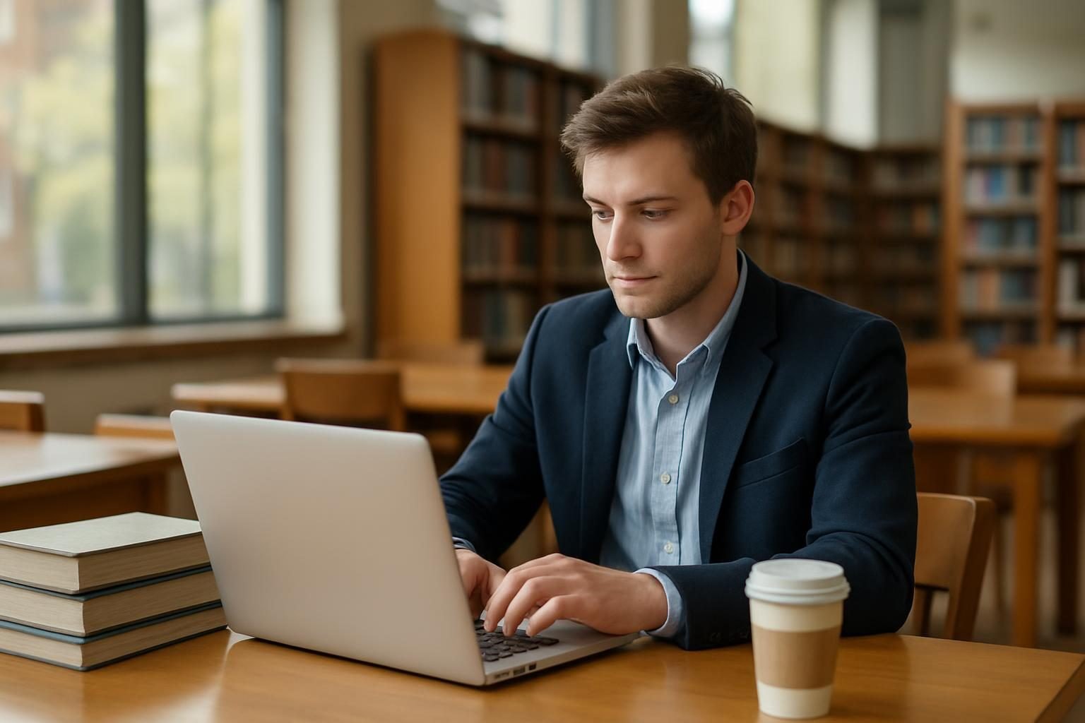 Borrower researching federal student loan forgiveness options on a laptop