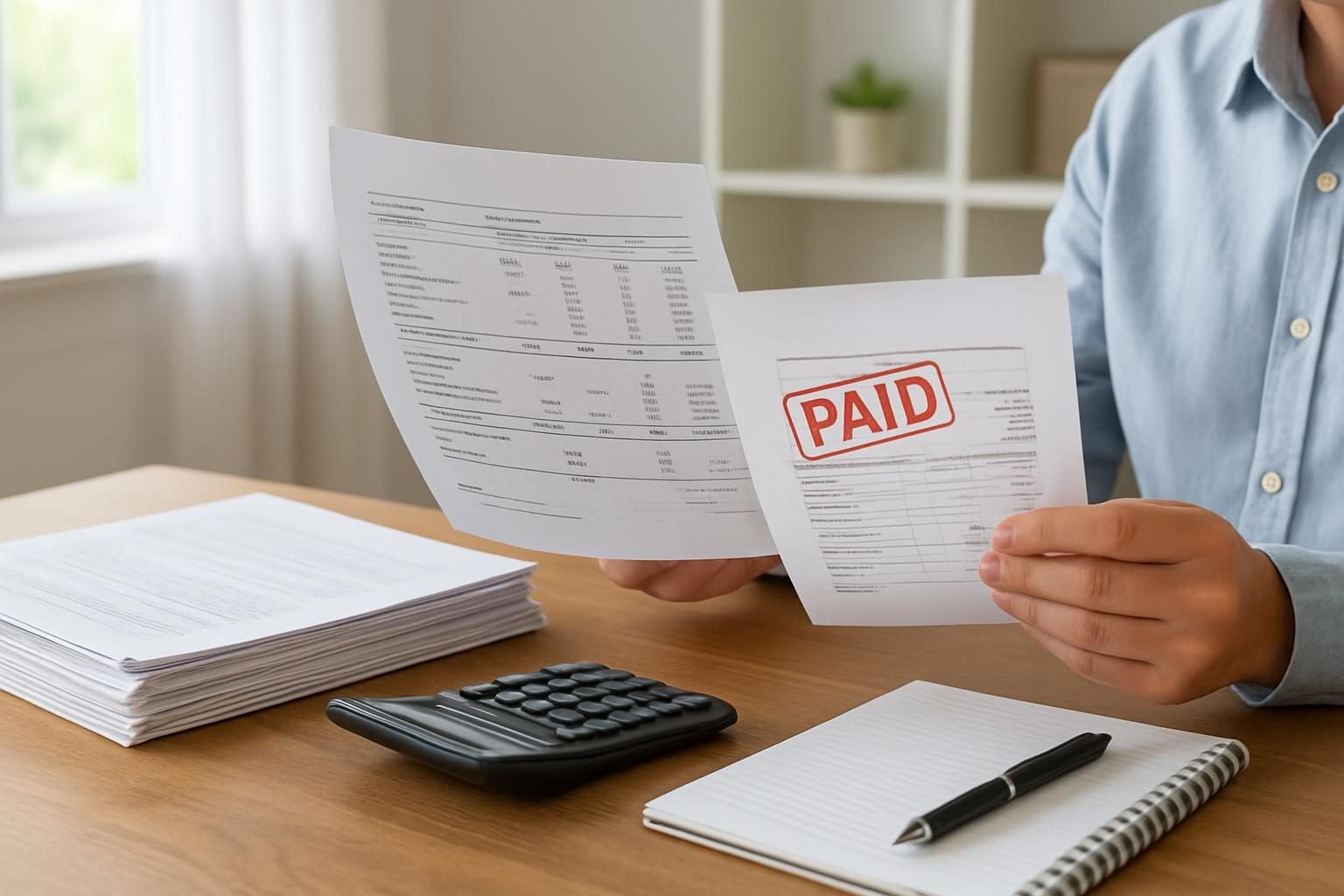 Reviewing a settled account statement showing settled for less than the full balance